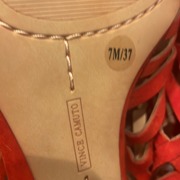 Vince Camuto Orange/ref Woven Sandals - Picture 5 of 6